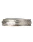 Sarah Macfadden Set of 5 Sterling Silver Hammered Stacking Rings with Varying Thickness