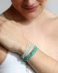 Turquoise Beaded Wrap Bracelet