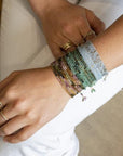 Anne Sportun Watermelon Tourmaline Beaded Wrap Bracelet