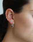 Jacquie Aiche White Gold and Four Diamond "Cluster" Post Earring